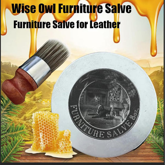 2024 New Furniture Salve for Leather, Suitable for Surface Care of Leather Sofas, Car Leather Seats and Wooden Furniture.