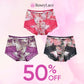 Ultralight Breathable High-waisted Rose Print Panties