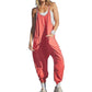 🔥BUY 2 GET 10% OFF💝Solid V-Neck Sling Pocket Jumpsuit