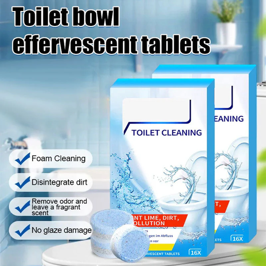 🔥Buy 2 Get 1 Free - 🍋Lemon Scent Toilet Bowl Cleaner Tablets