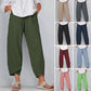 👖50% OFF NOW!✨Vintage Asymmetrical Elastic Waist Pockets Pants – Unique Design, Comfortable Fit & Functional Style🌸