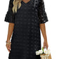 Midi Sleeve Jacquard Midi Dress