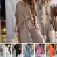 ✨2024 New Products💖Solid Color Women's Loose Fit Jumpsuit Set