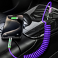 Compact 4-in-1 Retractable Car Charging Cable