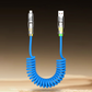 Compact 4-in-1 Retractable Car Charging Cable