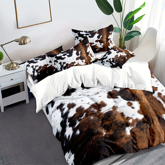 📢📢49% OFF !!🎅Cow Print Duvet Cover Set
