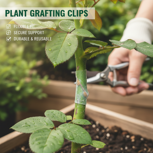 📢📢 50% OFF! 🌱✨ 50 pcs Silicone Grafting Sleeves for Fruit Trees – High Success Rate, Biodegradable & No Tools Needed!
