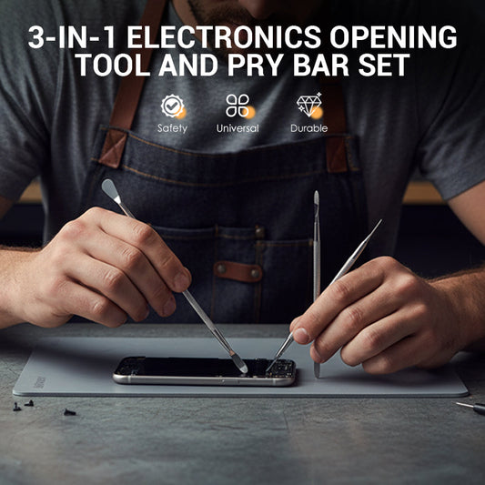 📱 BUY 2 GET 1 FREE! 🛠️ 3-in-1 Electronics Opening Kit – Pry Tools, Spudgers & Precision Screwdrivers for Phones & Laptops 📦✨