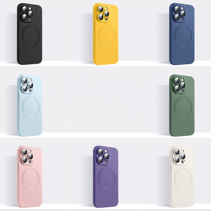 Liquid Silicone Magnetic Case Cover For iPhone-11