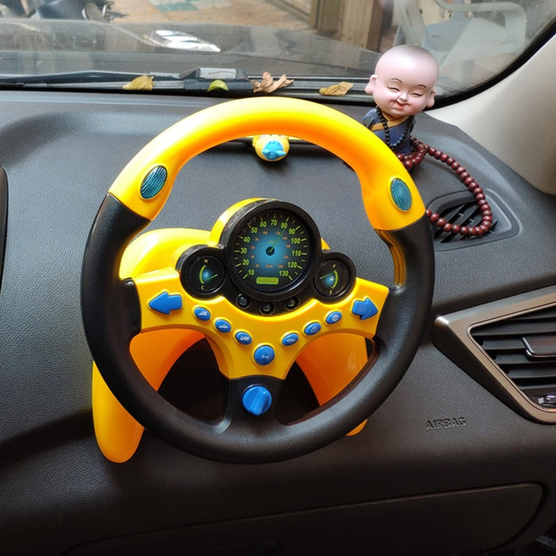 Baby Racing Wheel Light Up Steering Wheel Toy: Early Education Driving Fun for Baby Boys ...