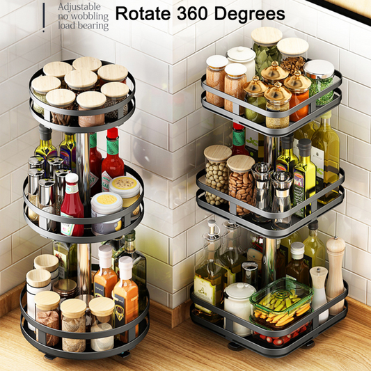 360° Rotating Storage Rack can be used in any scene