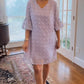 Midi Sleeve Jacquard Midi Dress