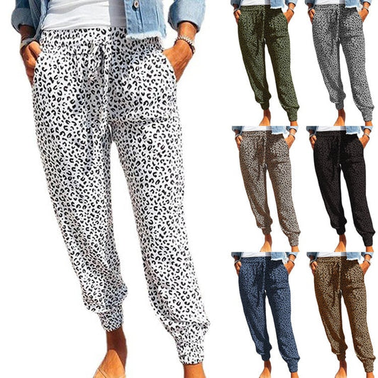 🔥Ladies Casual Drawstring Baggy Pants With Pockets