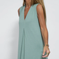 Elegant Solid Color Sleeveless Maxi Dress
