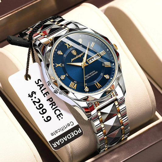 🎁 Waterproof Top Brand Luxury Man Wristwatch With Luminous