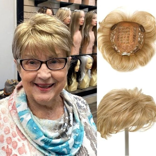 🔥HOT SALE🔥SHORT NATURAL HAIR TOPPERS With Bangs 👱