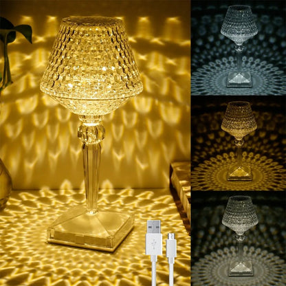 ✨✨2024 New Crystal Table Lamp🎉RECHARGEABLE/TOUCH (3 COLORS)